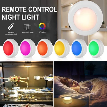 QIFU Lumină de veghe Led cu Senzor Tactil 16 Culoare de Control de la Distanță a CONDUS În Cabinetul de Lumină Bucătărie, Dormitor, Hol Scara Dulap Lampa