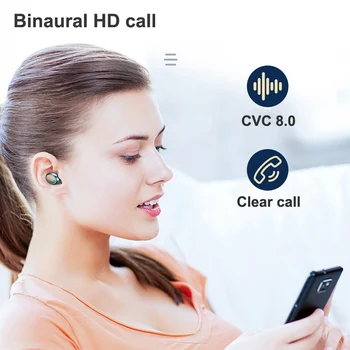 Căști Bluetooth Cu Micophone Sport TWS Căști Bluetooth Touch Control Wireless Căști Auriculare Pentru Toate Smartphone