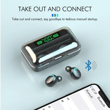 Căști Bluetooth Cu Micophone Sport TWS Căști Bluetooth Touch Control Wireless Căști Auriculare Pentru Toate Smartphone