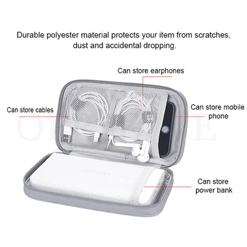 Telefon Digital Încărcător Pungi de Depozitare Cablu USB Căști Pungi de Depozitare pentru Sony JBL Fermoar de Design de Caz de Protecție pentru iPhone Samsung