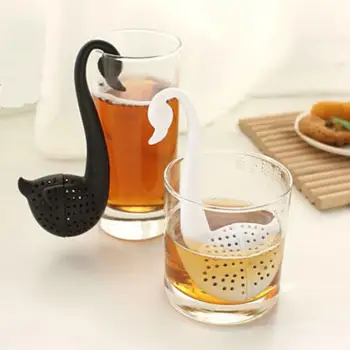 1*Cute Swan Forma De Ceai Infuser Reutilizabile Portabil Ceai Strecuratoare De Ceai Filtru Creativ Teaware Bara De Instrumente De Bucătărie Accesoriu De Decor Acasă