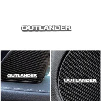 4buc de Styling Auto audio Vorbitor Emblema, Insigna Autocolante Pentru Mitsubishi Outlander 3 4 2019 2020 2021 Accesorii Auto