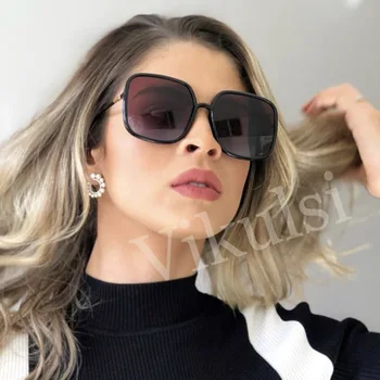 2019 Noi Femei Pătrat ochelari de Soare pentru Femei Brand Designer Cadru Subțire Retro Ochelari de Soare Femei de Moda Nuante Gafas oculos UV400