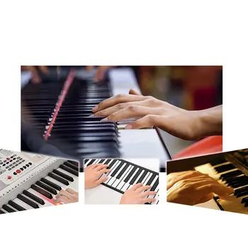 Pian Autocolant Pentru Chei-Acoperire Detașabil Pentru 88 De Clape Personalul Notație Autocolante Tastatură De Pian Autocolante Colorate