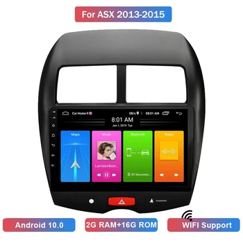 2 Din Android 10 Masina MP5 Player Radio Stereo 2+16GB Wifi, Bluetooth, GPS de Navigare pentru Mitsubishi Puternic ASX 2013-