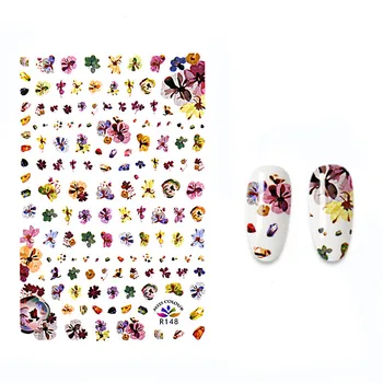 Noul 3D Unghii Autocolant Patru sezoane flori autocolante pentru unghii Folie de Design de Unghii, Accesorii Manichiura de Moda Autocolant