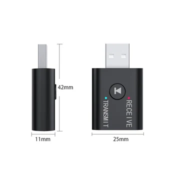 Bluetooth USB-compatibil 5.0 Adaptor Transmițător Receptor Audio Dongle USB Wireless Adaptor Pentru Calculator PC, Laptop