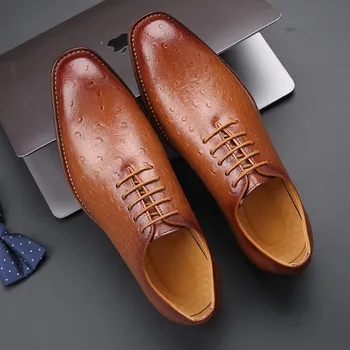 Primavara-Vara Afaceri Albe Barbati Casual din Piele Pantofi Vintage Britanic Formale Rochie de Nunta Italian, Pantofi Oxfords, Mocasini