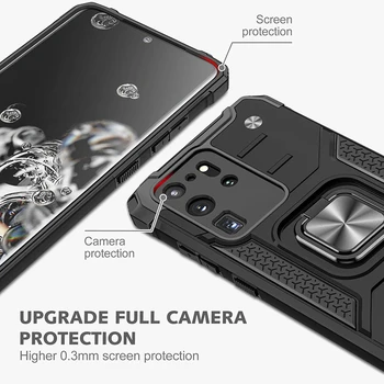 Armura Caz pentru Galaxy S20 Ultra Plus S10 Lite S9 S8 Plus Nota 20, Ultra 10 Cu Kickstand Grad Militar Picătură de Protecție