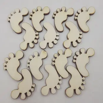 100buc manual diy artizanat din Lemn, Accesorii pentru Maini si picioare stil butonul de lemn de Nunta de decorare Tag-uri diy meșteșug de aprovizionare
