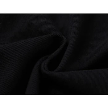 2021 Femei Streetwear Haină Neagră Imprimare Elegant Imbinat Moda Cardigan Jacheta Femei cu Maneci Lungi Harajuku Supradimensionate BF Îmbrăcăminte exterioară