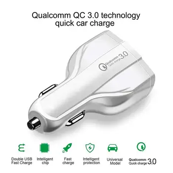 Quick Charge 3.0 Cu USB de Tip C, Incarcator de Masina Built-in Putere Livrare PD Port 35W 3 Porturi Pentru Apple IPhone Samsung Nexus