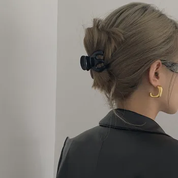 Simplu Acrilic Mini Gheare De Păr Pentru Femei Culoare Solidă Fete Cool Coafor Clip De Păr Moda Hairwear Ac De Păr Accesorii De Par