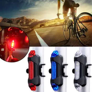 Biciclete Lumina Lanternă cu LED-uri Impermeabil Spate Coada de Lumină de Avertizare de Siguranță cu Bicicleta de Lumină Portabile Reîncărcabile Biciclete Accesorii pentru Biciclete