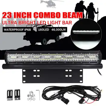 NOI 23inch LED Light Bar de Mare Putere Offroad 3 rânduri de Conducere 3D Combo Beam + 23