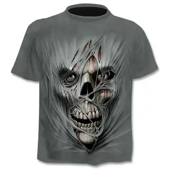 2020 nouă navă 3D imprimate T-shirt pentru bărbați pentru femei tricou punk stil de top tricouri skull t shirt gotic tricou din asia marimea 6XL sport