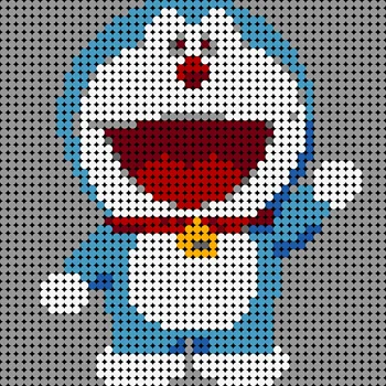 Mozaic pixel de Artă pictură Stele serie Plan Figuri Pixel de Artă Desen MOC Blocuri decor de Perete jucarii pentru copii cadouri