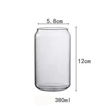 1 buc 380ml/550ml Creative Pot Forma o Cană de Sticlă de Sticlă Borosilicată Apă Lapte, Ceai Suc de Bere, Pahare de Sticlă de Cola Cana Drinkware