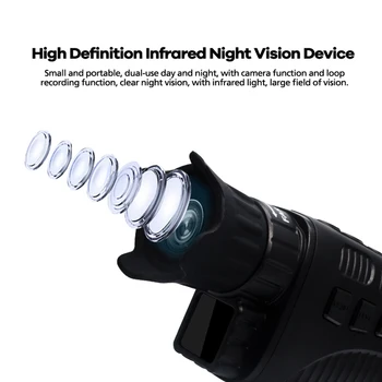 În aer liber de Înaltă Definiție Infrarosu Digital Telescop Monocular Night Vision Camera cu Zi și de Noapte cu Dublă utilizare