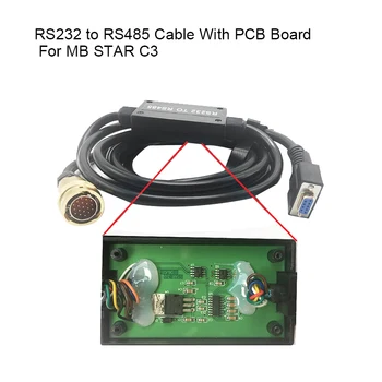RS232 la RS485 Cablu cu PCB pentru MB Star C3 Mașină de Diagnostic pentru Multiplexor Instrument de Diagnosticare Auto pentru Mercedes-Benz