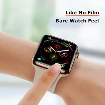Moale de Sticlă Pentru Apple Watch 6 5 4 se 44mm 40mm iWatch seria 3 42mm 38mm 9D HD (Nu Călită) capac de Film de Apple watch Accesorii