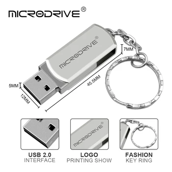 Metal USB Flash Drive 8GB 16GB 32GB 64GB 128GB Pen Drive 8 16 32 64 128 GB Pendrive Stick de Memorie Unități de Disc U Impermeabil