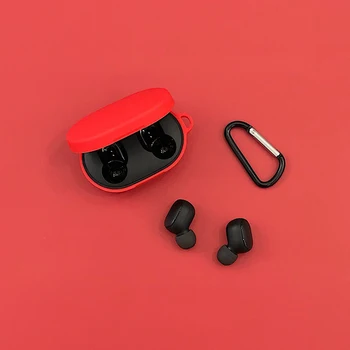 Cute Strawberry Căști Fără Fir Caz Pentru Xiaomi Redmi Airdots Bluetooth Căști De Acoperire Lichid Cască Caz