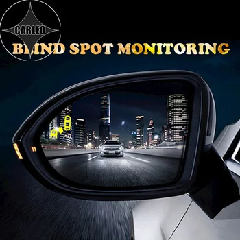 1 Pereche Auto Oglinda retrovizoare pentru Mitsubishi Outlander 16-20 Albastru de Sticlă Mare HD, vezi Cu Încălzire Blind Spot Warning Marquee LED