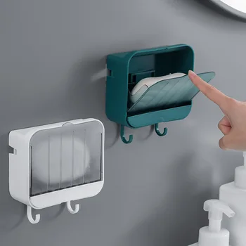 Baie organizerbathroom accessoriesNew stil liber perforat cutie de săpun baie, montat pe perete, cutie de săpun