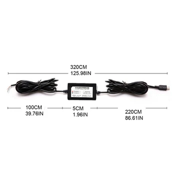50LC Micro Mini USB Hard Wire Fuse pentru Dashcam 12V-30V la 5V GPS Detector de Radare Incarcator Cablu de Alimentare