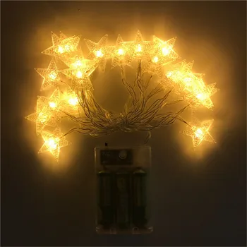 USB/Baterie de Putere LED Star Ghirlanda de Lumini Zână Șir Impermeabil în aer liber Lampa de Vacanță de Crăciun Petrecere de Nunta, Lumini de Decor