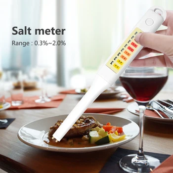 Portabil Alimentare Salinitate Tester Portabil LED Electronic de Bucatarie Acasă Mâncare Metru Sare Supa Salinometer Analizor de Detector