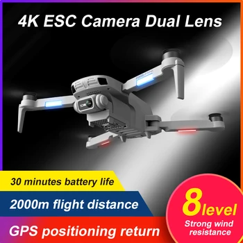 F8 GPS Drona 4K Profesionale cu Dual Camera 5 km Distanțe Lungi fără Perii 30 min 5G WiFi FPV Pliabil Quadcopter Dron PK SG906