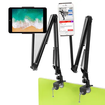 Metal 360 de Grade Brațul Lung Tableta Telefon Suport Stand Pentru iPhone iPad Huawei Samsung Pat Desktop, Tabletă, telefon Mobil Suport