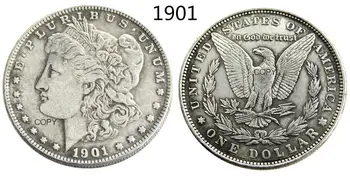 NE 1901 Morgan Dollar Copia Monede Placate cu Argint