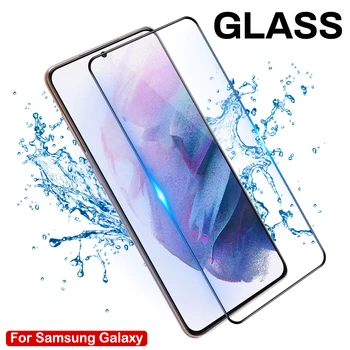 3PCS Complet Capacul din Sticla Temperata Pentru Samsung Galaxy S21 Ultra Plus Ecran Protector Pentru Samsung S21 Plus S21 Ultra Folie de Protectie
