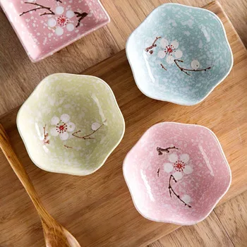 1 buc Placa Ceramica de Condimente Sos fel de Mancare Gustare de Viata Plăci Sushi Feluri de mâncare Aroma Tava de Bucătărie Copil Castron cu Tacamuri Farfurie 3 Culori