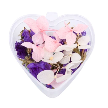 1 Cutie de Colorat Unghii Uscate, Flori Uscate Amestecate Florale Autocolante 3D DIY Sfaturi Decoratiuni Unghii Bijuterii Adeziv Instrumente de Manichiură