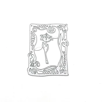 Julyarts Cadru Floarea Moare De Tăiere Hârtie Decor De Metal De Tăiere Moare Stencil Scrapbooking Album Foto Carte De Hârtie Relief