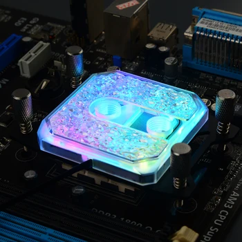 Syscooling PC-ul apei de răcire cpu cooler de apă bloc cu RGB pentru AM4 Ryzen mufa 3 5 7 9