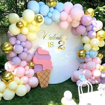 Balon ghirlanda kit arcuri metalice baloane roz, fata ziua de nastere copil de dus de nunta de decorare a crescut de aur balon aniversare
