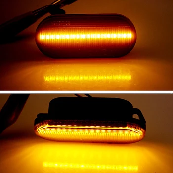 Lentile de fum Dinamic Amber LED-uri Fender de poziție Laterale de Semnalizare Lampă de Semnalizare Partea de Lumină Fender Lampă de poziție pentru SEAT Leon Ibiza