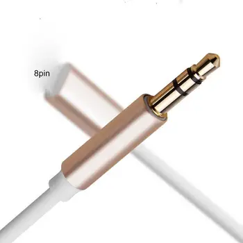 De înaltă Fidelitate Cablu Adaptor din Aliaj de Aluminiu 8pini la 3,5 mm Aux telecabina pentru iPhone XS/XR/XS Max