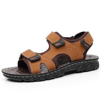 Jumpmore Vara Sandale Barbati de Vânzare Fierbinte Split din Piele Pantofi pentru Bărbați Pantofi de Plaja si Marimea 38-44