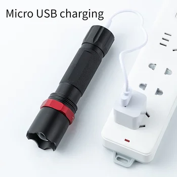 Acasă portabil cu Lanterna Super-Luminos USB Reîncărcabilă Lanterna Built-in Baterie Lanterna cu Putere Banca Funcția