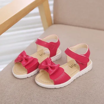 De Vară Pentru Copii Copii Pantofi Pentru Copii Pentru Fetițe Pantof Alb Roșu Roz Plat Sandale De Plaja Pentru Copii Printesa Pantofi 1 3 4 5 6 Ani