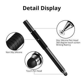 Stylus Pen Pentru Smartphone-uri 2 în 1-Touch Pen pentru Samsung Xiaomi Tableta cu Ecran Stilou Subțire Desen Creion Gros Capacitate Stilou