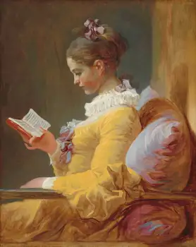 Jean Honore Fragonard Fată Tânără Citind Arta de Imprimare Poster picturi in ulei pe panza De Casa Decor de Perete de Arta