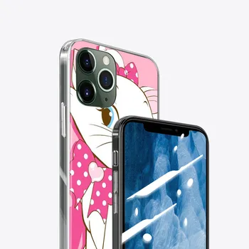 TPU Silicon Acoperă Desene animate Roz Marie Pisica Pentru Apple IPhone 12 Mini 11 Pro XS MAX XR X 8 7 6S 6 Plus 5S Telefon Caz SE