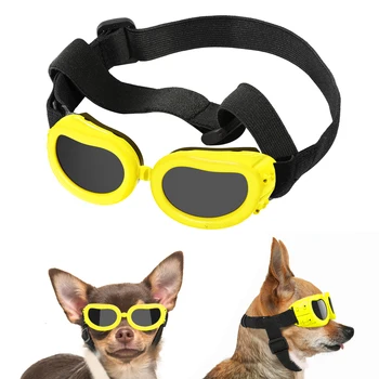 Câine ochelari de Soare UV Protectie Ochelari de protectie ochelari de Protectie Impermeabil cu animale de Companie ochelari de Soare Ochelari de Soare Moda,Roz, Negru, Galben